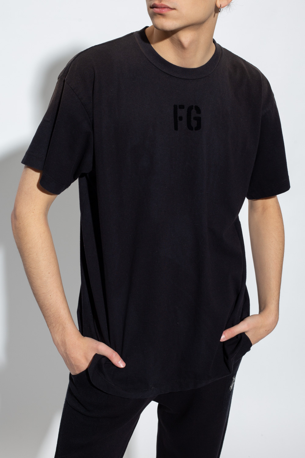 IetpShops | LANVIN shirt - double logo-print T-shirt | Fear Of God